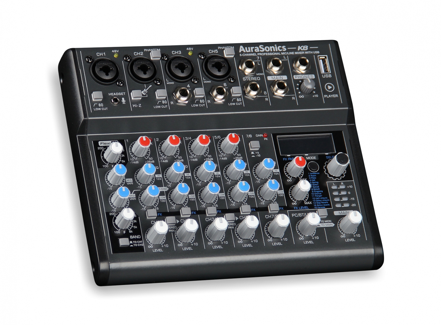 AuraSonics K8 компактный микшерный пульт в Урюпинске