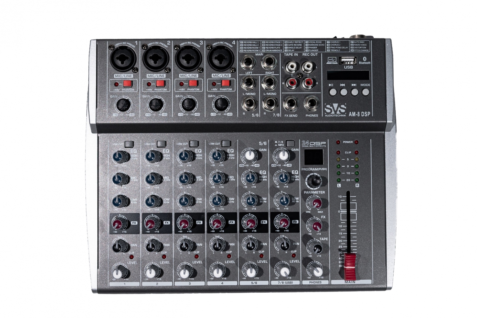 SVS Audiotechnik mixers AM-8 DSP Микшерный пульт аналоговый, 8-канальный в Урюпинске